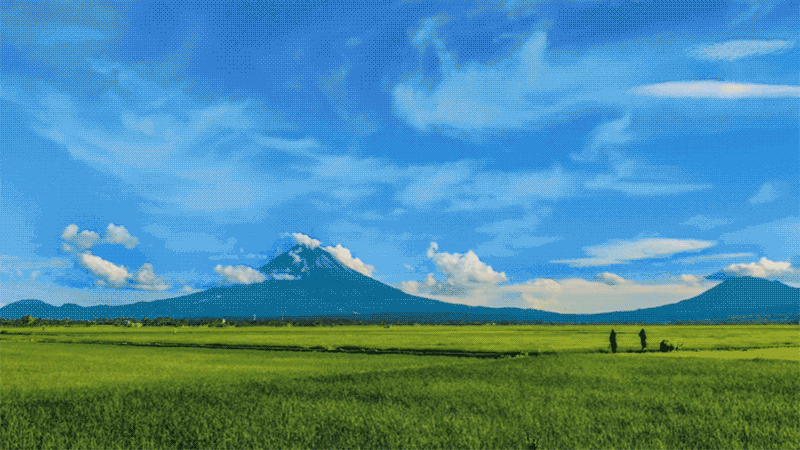Mayon Volcano in the Philippines